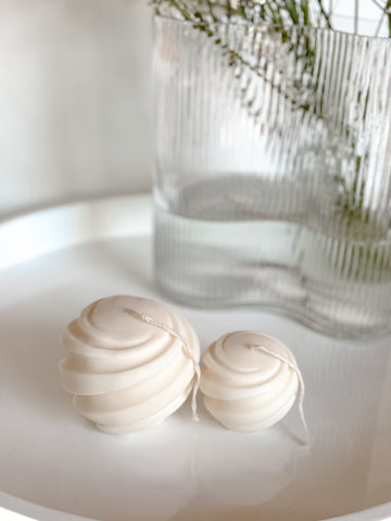 Orb Sculptured Candle Set