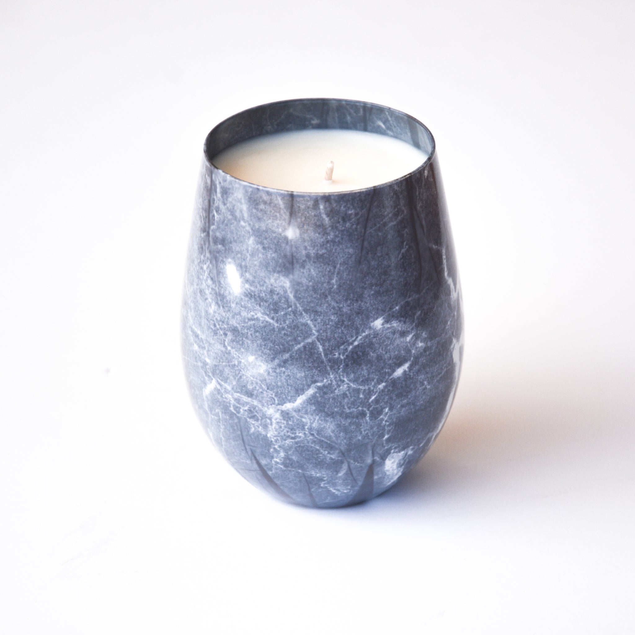 Black Marble Stemless Scented Soy Wax Candle