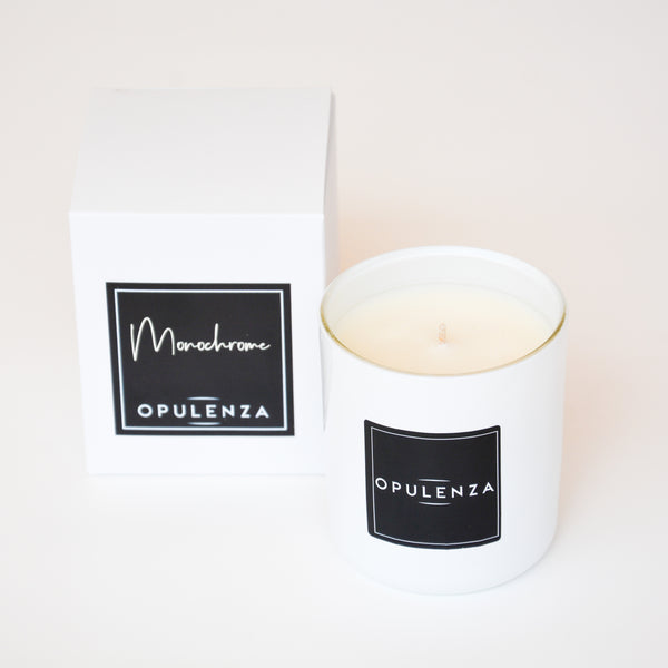 Monochrome Small Soy Wax Scented Candle
