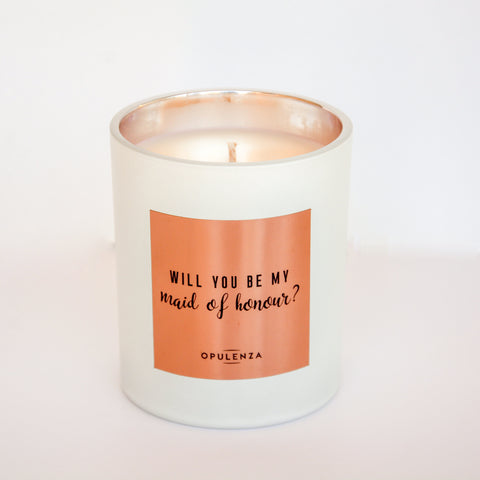 "Will You Be My Maid Of Honour" Soy Wax Scented Candle Gift